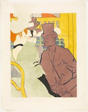 1892 Art Work -  The Englishman at the Moulin Rouge - Henri de Toulouse-Lautrec.