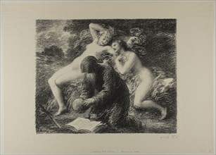 1893 Art Work -  The Temptation of St. Anthony; from the third album of L'Estampe originale Henri Fantin-Latour.