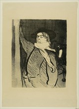 1893 Art Work -  Aristide Bruant; from Le Cafe-Concert - Henri de Toulouse-Lautrec.