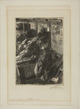 1892 Art Work -  Omnibus - Anders Zorn.