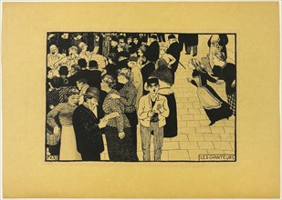 1893 Art Work -  The Singers Felix Edouard Vallotton.