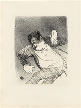 1893 Art Work -  Caudieux at the Petit Casino; from Le Cafe-Concert Henri de Toulouse-Lautrec.