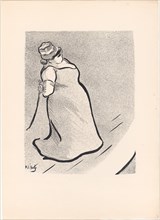 1893 Art Work -  Jeanne Bloch; from Le Cafe-Concert Henri-Gabriel Ibels.