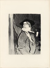 1893 Art Work -  Portrait of Aristide Bruant; from Le Cafe-Concert Henri de Toulouse-Lautrec.