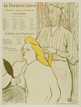 1893 Art Work -  The Hairdresser; Program for the Theatre Libre - Henri de Toulouse-Lautrec.