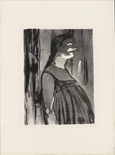1893 Art Work -  Madame Abdala; from Le Cafe-Concert - Henri de Toulouse-Lautrec.
