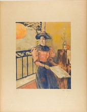 1893 Art Work -  The Light; from the third album of L'Estampe originale - Alexandre Lunois.