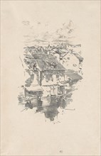 1893 Art Work -  Vitre: The Canal - James McNeill Whistler.