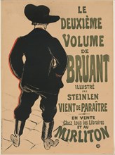 1893 Art Work -  The Second Volume by Bruant Henri de Toulouse-Lautrec.