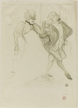 1893 Art Work -  Réjane and Galipaux; in Madame Sans-Gêne - Henri de Toulouse-Lautrec.