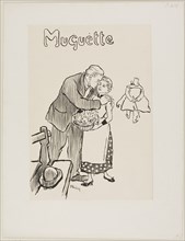 1892 Art Work -  Muguette - Theophile-Alexandre Pierre Steinlen.