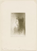 1893 Art Work -  Frontispiece for Chevaleries sentimentales by Ferdinand Herold - Odilon Redon.