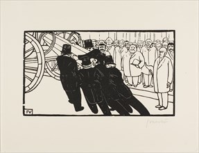 1892 Art Work -  The Coffin Bearers - Félix Edouard Vallotton.