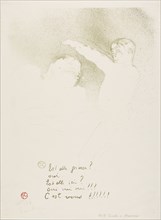 1893 Art Work -  At the Varietes: Mademoiselle Lender and Brasseur - Henri de Toulouse-Lautrec.