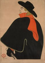 1893 Art Work -  Aristide Bruant; in His Cabaret Henri de Toulouse-Lautrec.