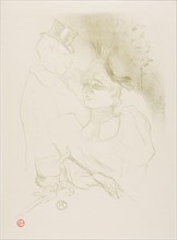 1893 Art Work -  Mademoiselle Lender and Baron - Henri de Toulouse-Lautrec.