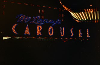 1960s Las Vegas Casinos -  McLaney's Carousel Casino circa 1966.