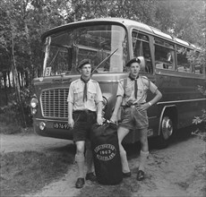 Contingent Boy Scouts left for Jamboree in Greece / Date July 24, 1963 / Location Greece.