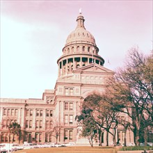Texas State Capitol in Austin, Texas circa 1957.