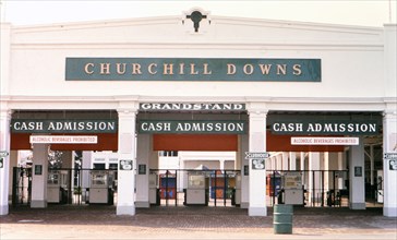 Churchill Downs grandstand entrance circa mid-1980s.