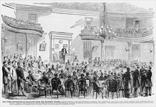First Convention of Confederate States Illustration, 1861