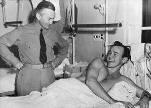 Forrestal Visits Marine after Iwo Jima