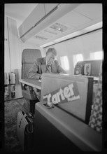 Jimmy Carter Working Aboard his Campaign Aircraft