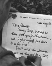 Marine writes letter home
