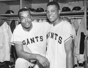 Monte Irvin and Willie Mays