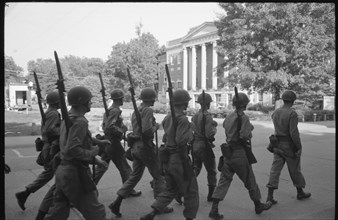 National Guard Troops on campus of U of Alabama, 1963