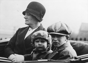 Princess Elizabeth Riding with Cousin and Nanny