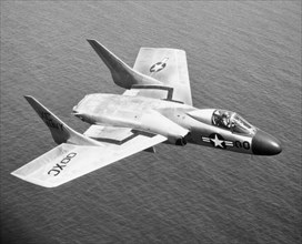 U.S. Navy F7U-3 Cutlass fighter plane