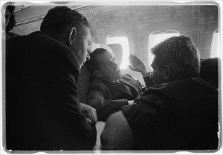 Vice President Nixon on plane