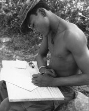 Vietnam Soldier writing home