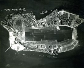 Aerial of Naval Air Station Ford Island