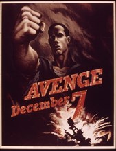 Avenge December 7' Pearl Harbor Poster