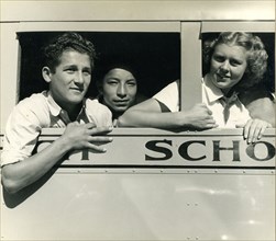 California Students on School Bus