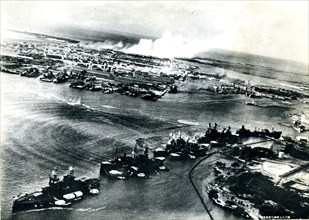 Captured Japanese Photo from Pearl Harbor Attack