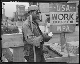 Works Progress Administration Worker Receives Paycheck