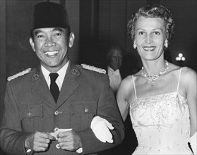 President Sukarno and Pat Nixon