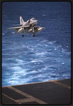 Skyhawk Lands On USS ENTERPRISE