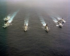 Six ships in the USS INDEPENDENCE