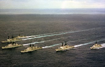 Six ships in the USS INDEPENDENCE