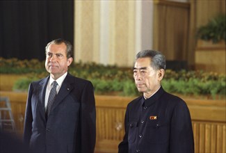 Nixon and Premier CHou En-lai