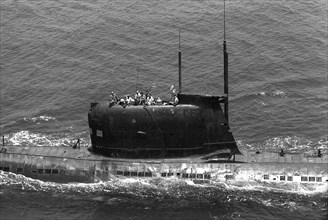Bow sonar dome of a Soviet Foxtrot class submarine