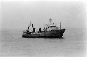 Soviet replenishment ship in port during exercise Unitas XX