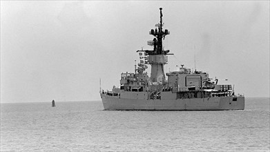 1979 - A port quarter view of the frigate USS TRIPPE