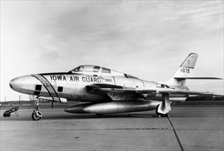 An RF-84 airplane named 'Sioux City Sue