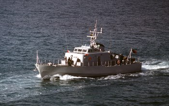 1979 - A port bow of the Qatarian large patrol craft FATEH-AL-KHAIR
