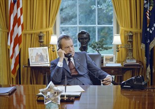 Richard Nixon in Oval Office 1972.